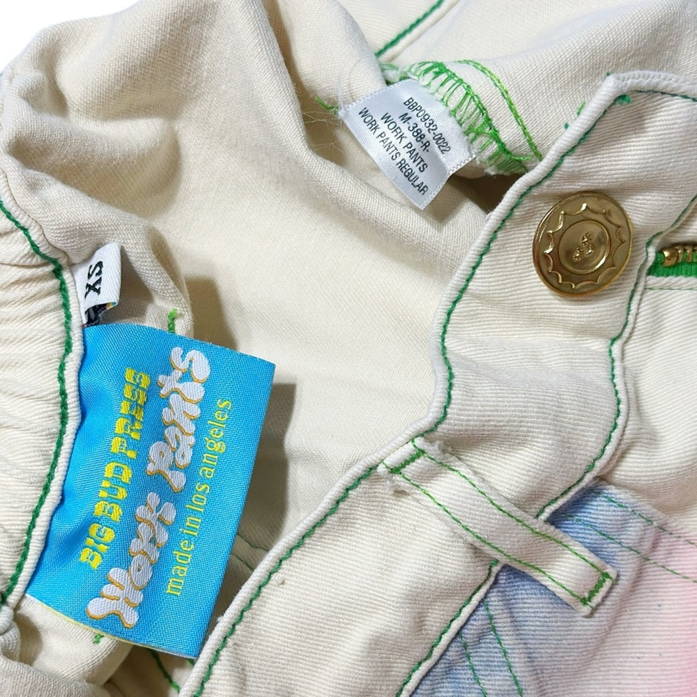 BIG BUD PRESS Work Pants, Airbrush Rainbow, XS (Limited Edition) - Picture 10 of 14